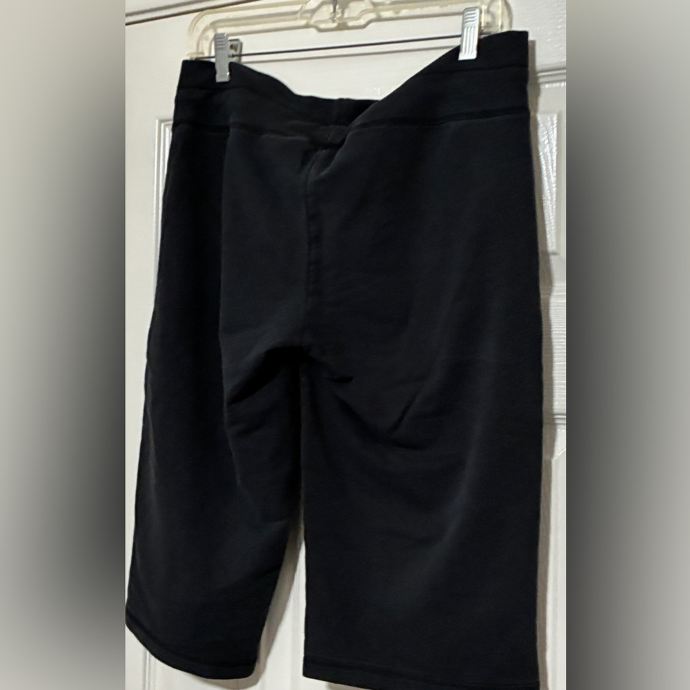 Oakley Black Athletic Sweat Shorts Women’s Medium Drawstring Cotton Blend - Picture 5 of 8